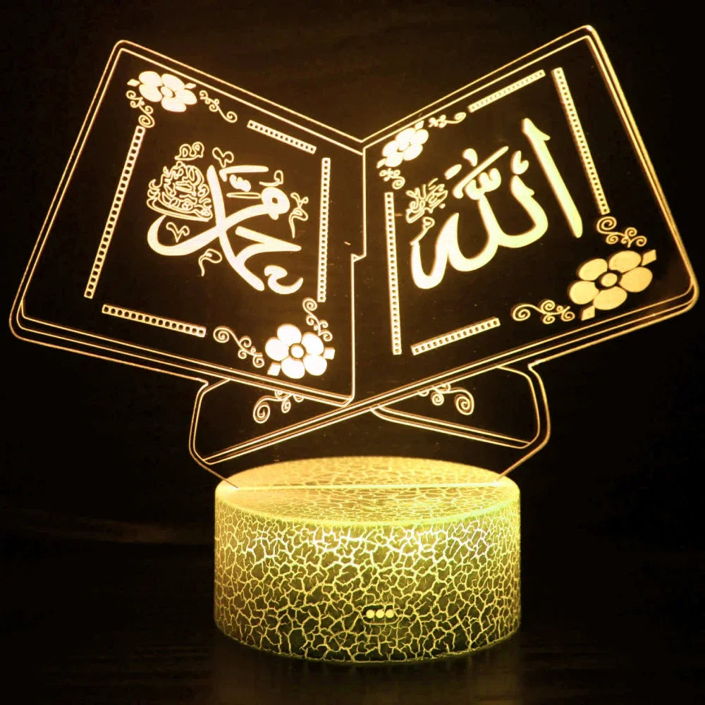 Allah & Muhammad Night Light Lamp 3D