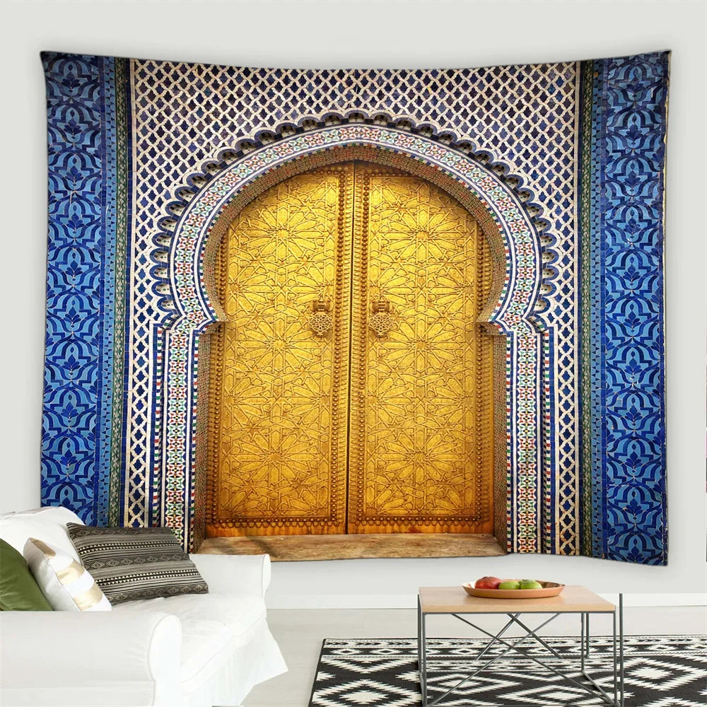 Islamic Tapestry Moroccan Architecture  Wall Hanging