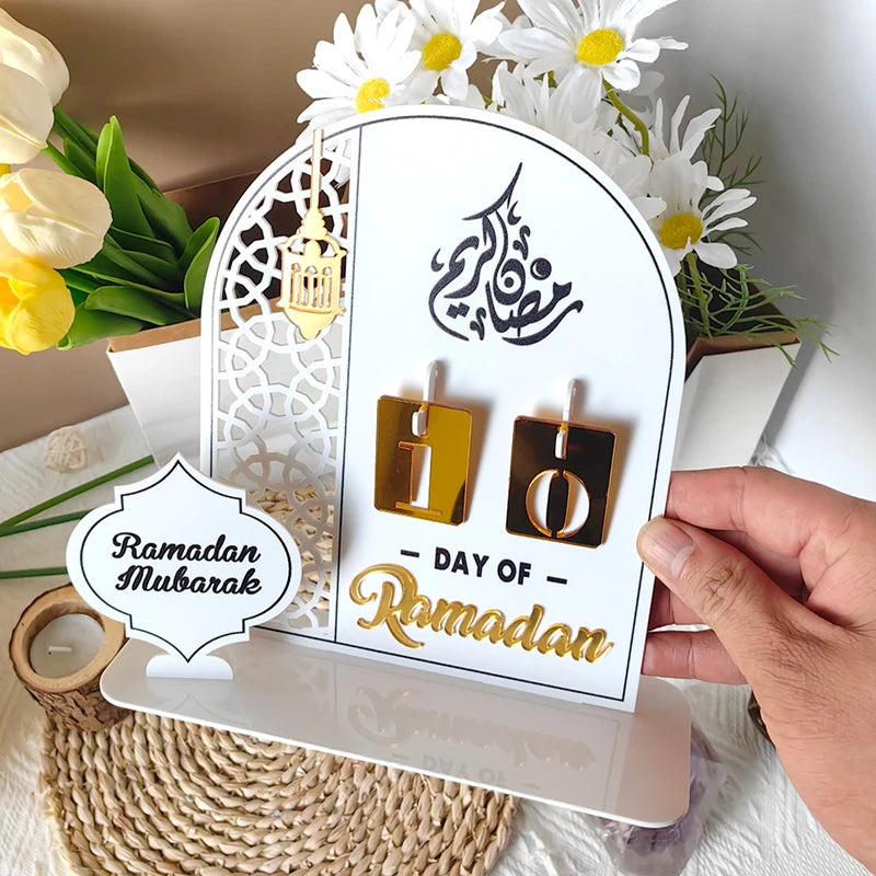 Countdown Calendar of Ramadan with Replacing Number